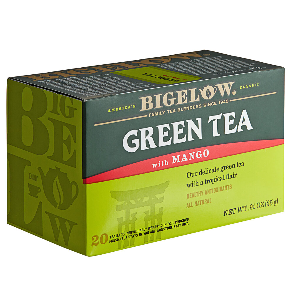 Bigelow Green Tea with Mango Tea Bags 20/Box