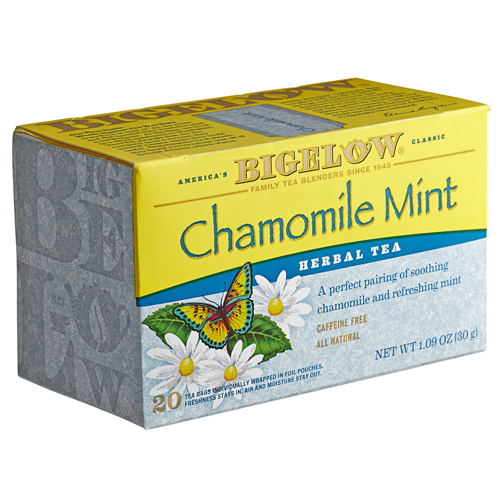 Bigelow Chamomile Mint Herbal Tea Bags 20/Box