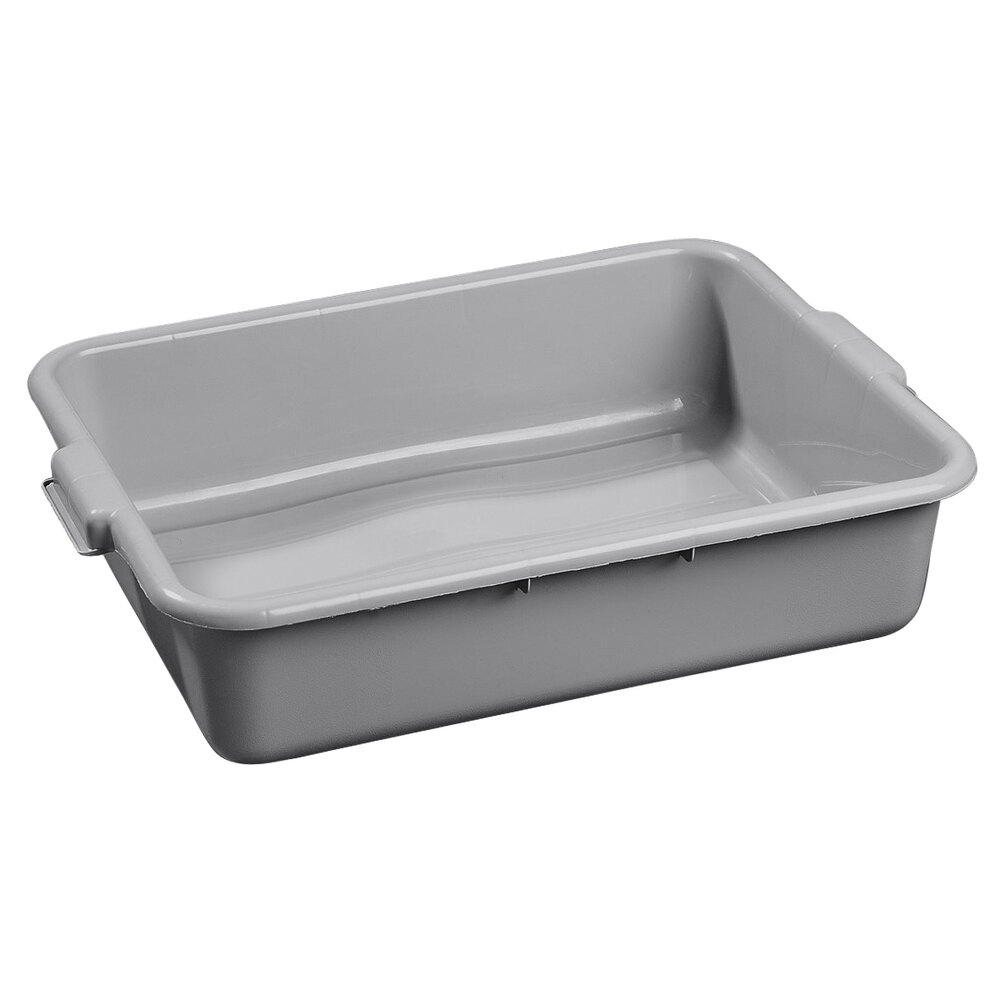 Carlisle 44011SKD23 Comfort Curve 20" x 15" x 7" Gray Polyethylene Bus Tub Bulk