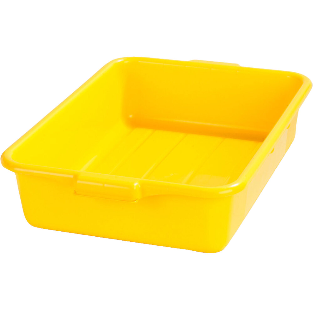 Carlisle N4401004 Comfort Curve 20" x 15" x 5" Yellow Polyethylene NSF