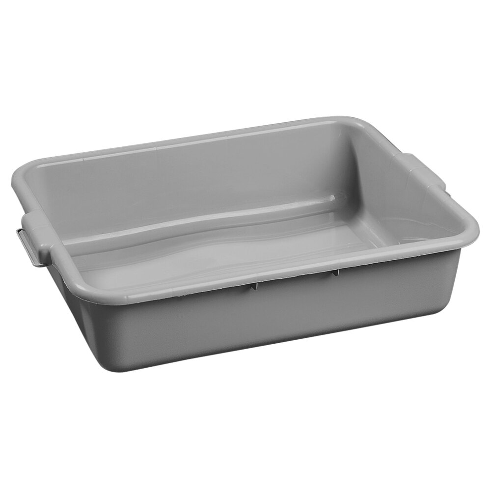 Carlisle 4401023 Comfort Curve 20" x 15" x 5" Gray Polyethylene Bus Tub