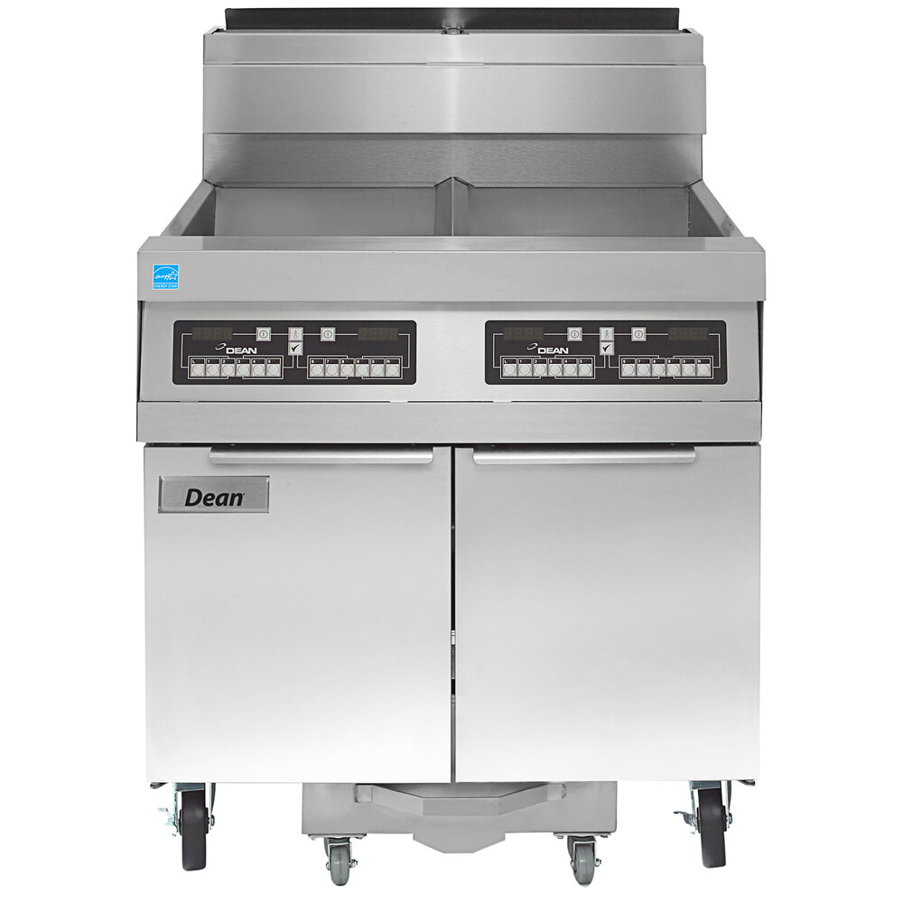 Dean SCFSM250G Liquid Propane Super Marathon Gas Floor Fryer with (2
