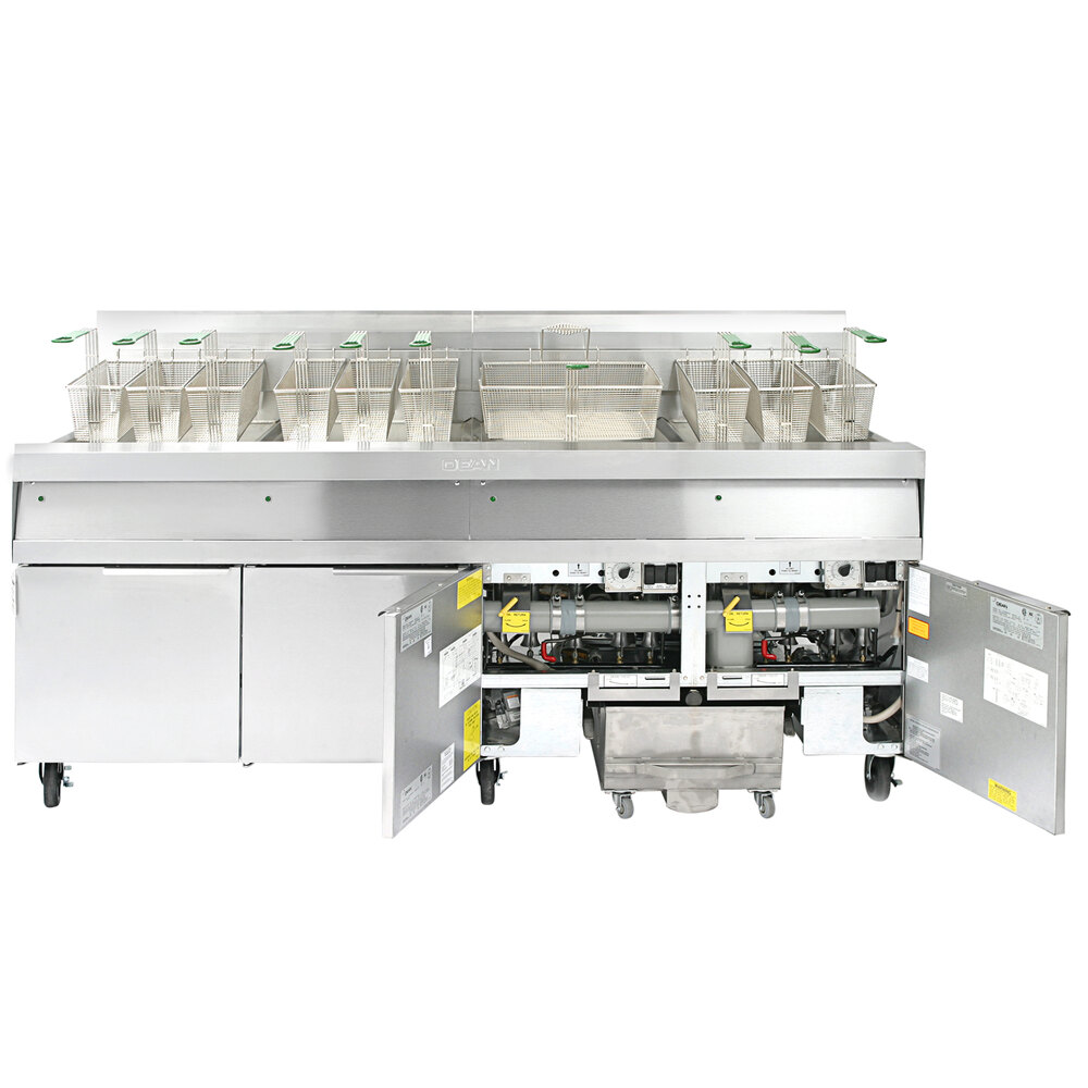 Dean SCFD460G Liquid Propane Decathlon Gas Floor Fryer with (4) 75 lb