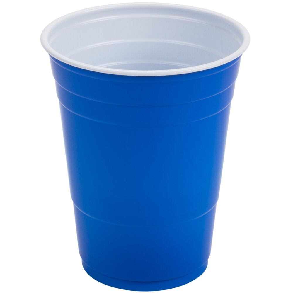 Solo P16B 16 oz. Blue Plastic Cup 1000/Case