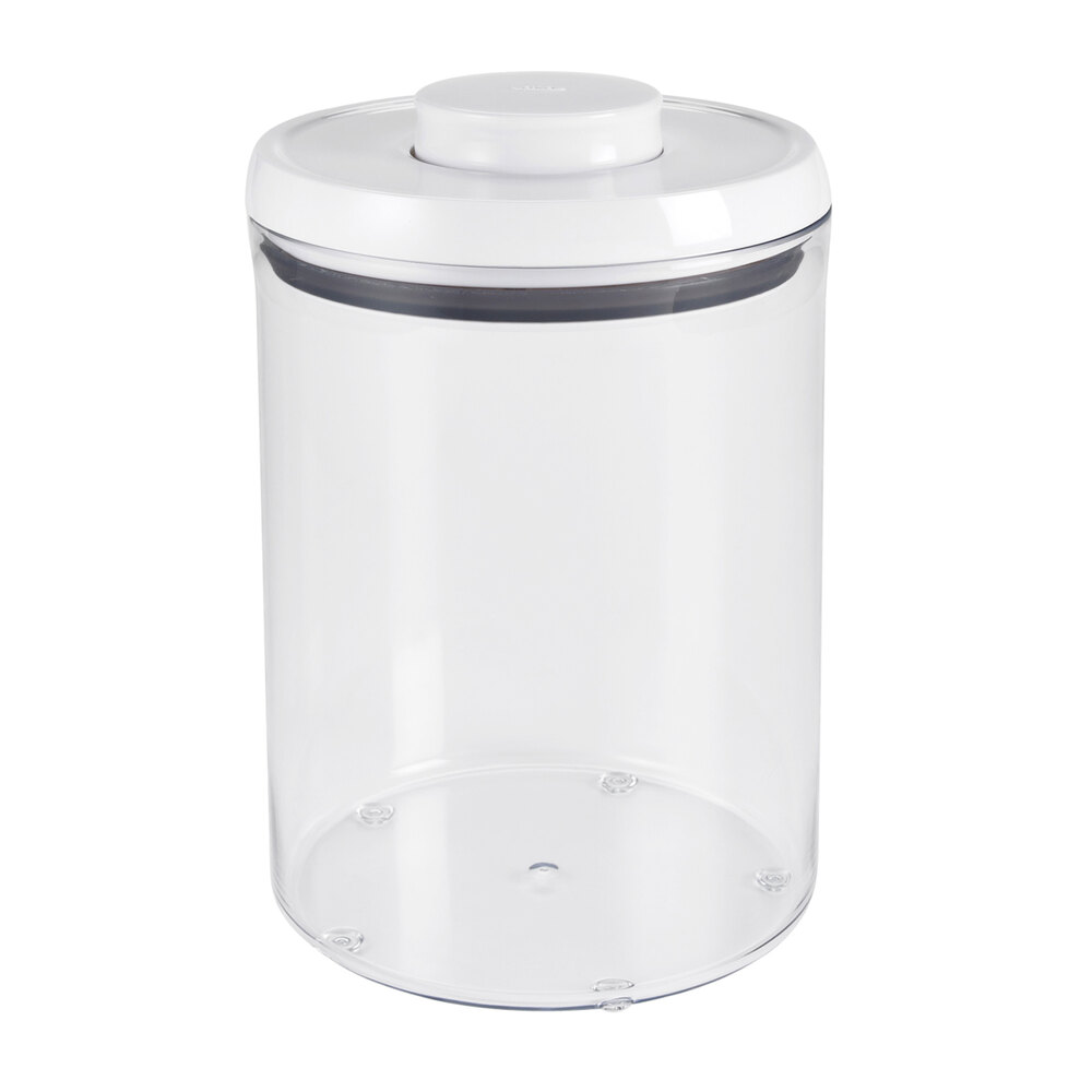 Oxo 3-Piece Pop Round Canister Set, White/Clear