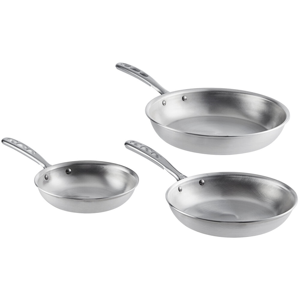 Vollrath WearEver 3Piece Aluminum Fry Pan Set with Chrome Plated