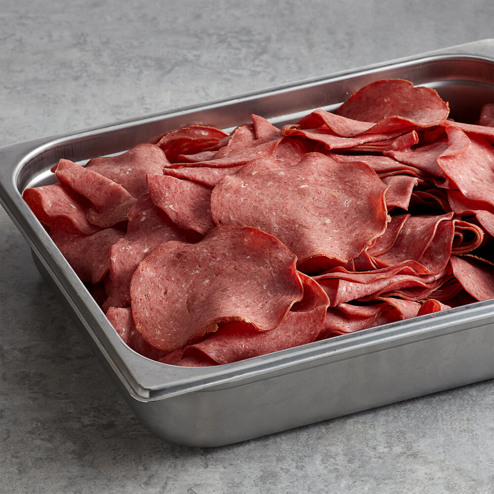 Knauss Foods 3 lb. Chunked and Formed Sliced Dried Beef 8/Case