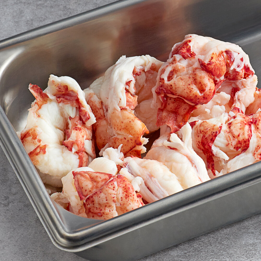 Boston Lobster Company 4 lb. Fresh Lobster Tail Meat 2/Case