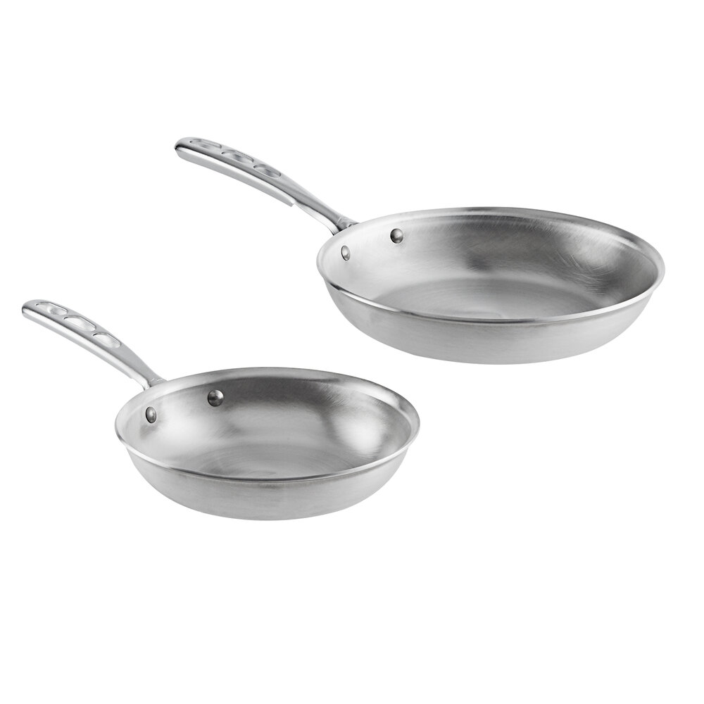 Vollrath WearEver 2Piece Aluminum Fry Pan Set with TriVent Chrome