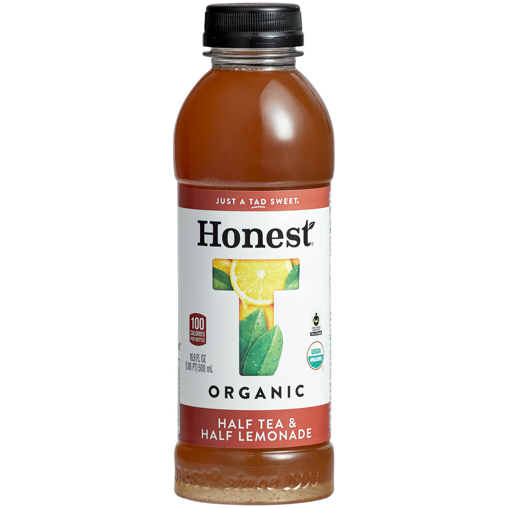 Honest Tea Organic Half Tea & Half Lemonade 16.9 fl. oz. 12/Case