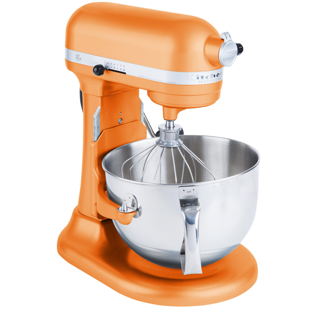 KitchenAid KP26M1XTG Tangerine Professional 600 Series 6 Qt. Countertop