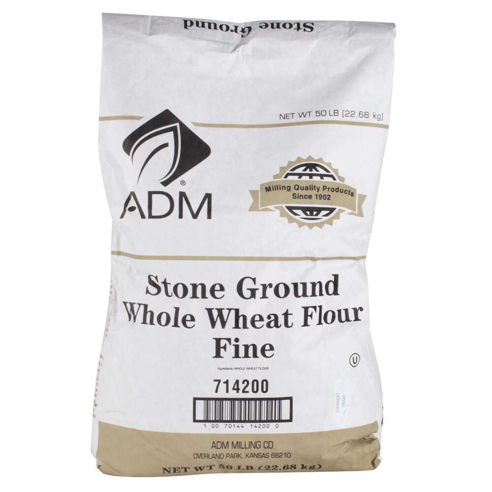 Fine Whole Wheat Brown Flour 50 Lb