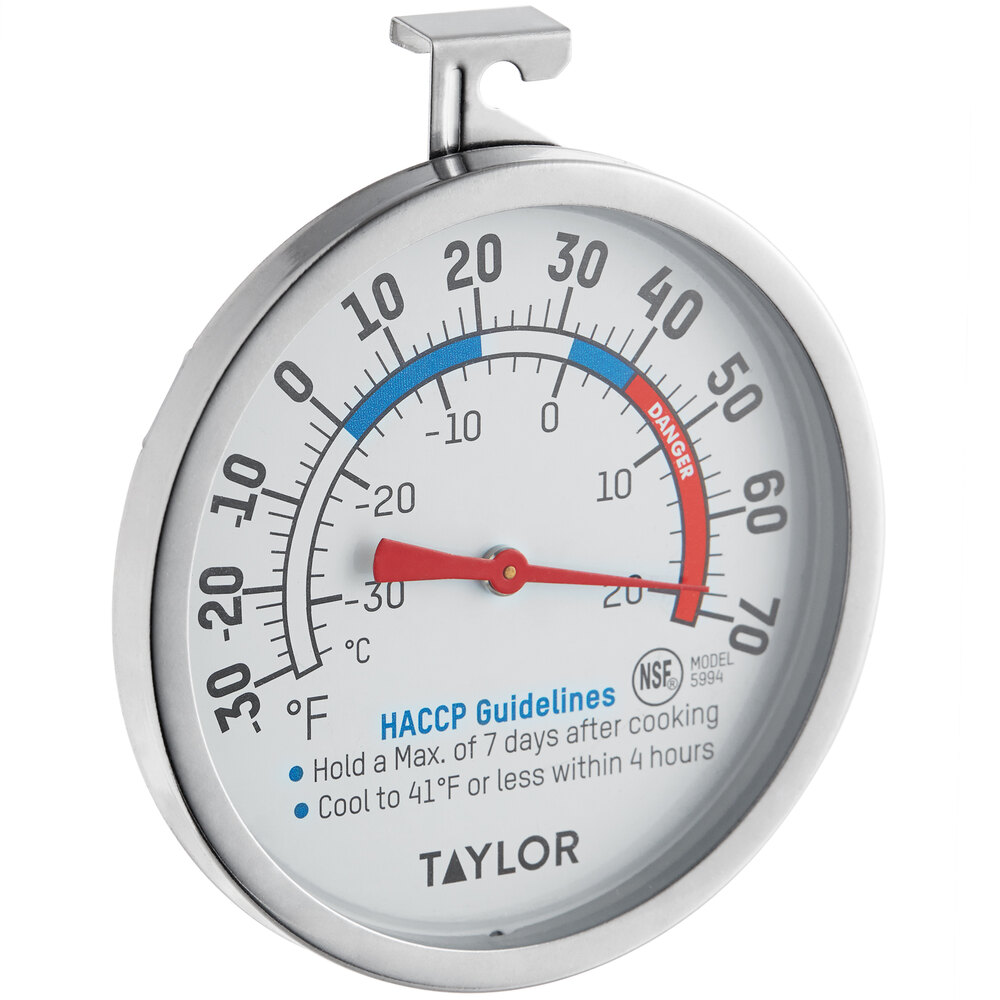 Taylor 5994 3" Dial Refrigerator / Freezer Thermometer