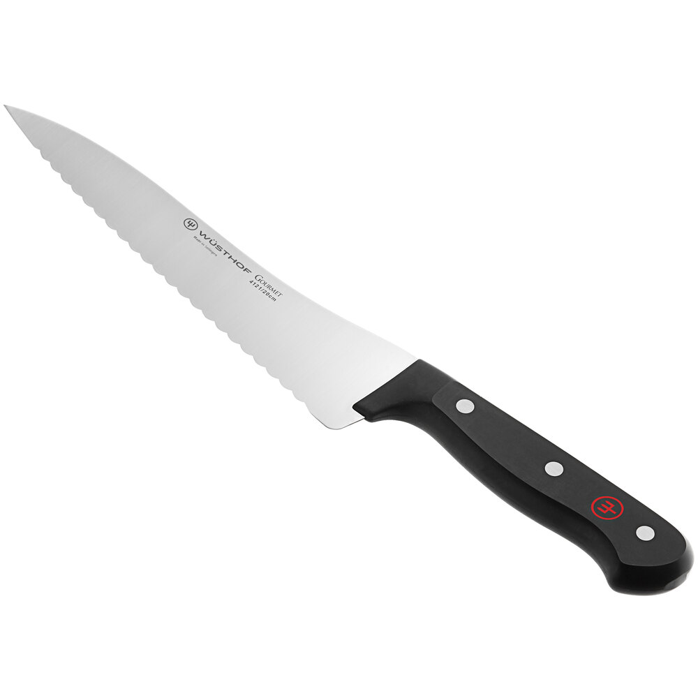 Wusthof 41217 Gourmet 8" Offset Serrated Deli Bread Knife with POM Handle