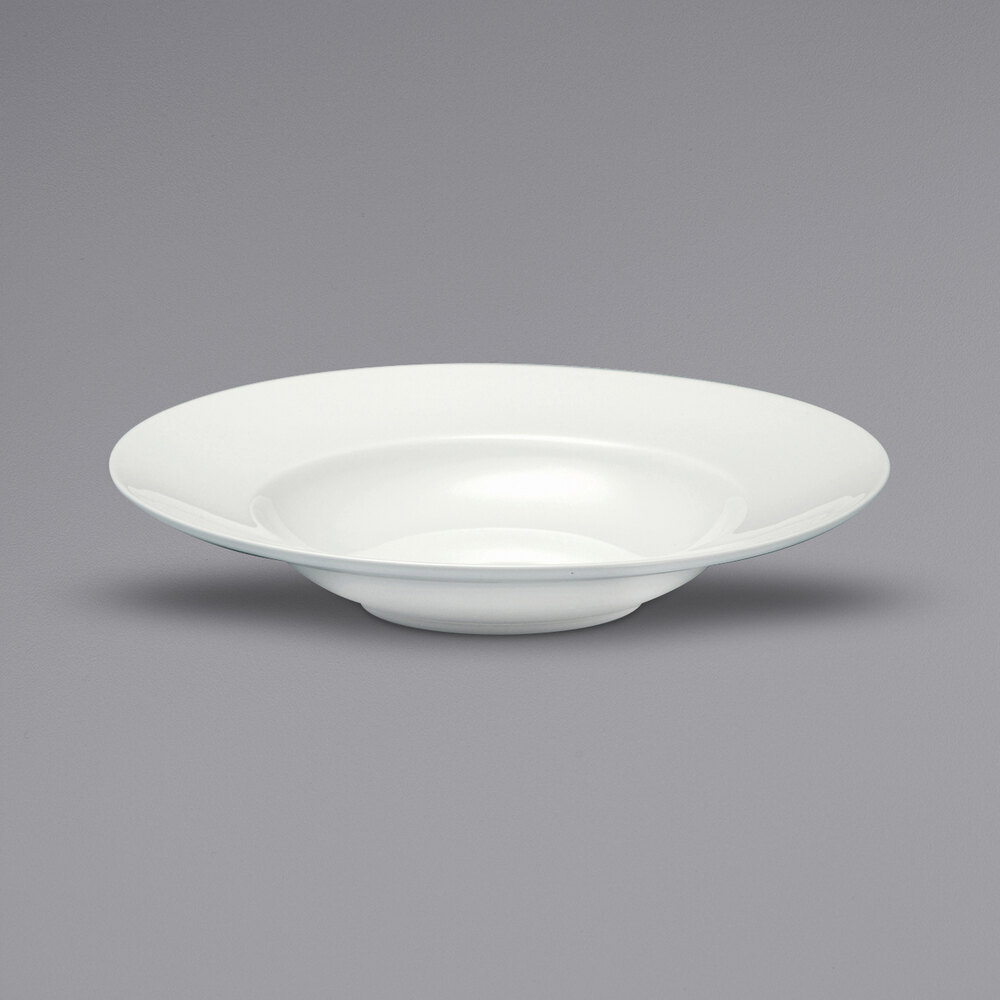 Sant'Andrea W6000000790 Montague 54 oz. White Wide Rim Bone China Pasta