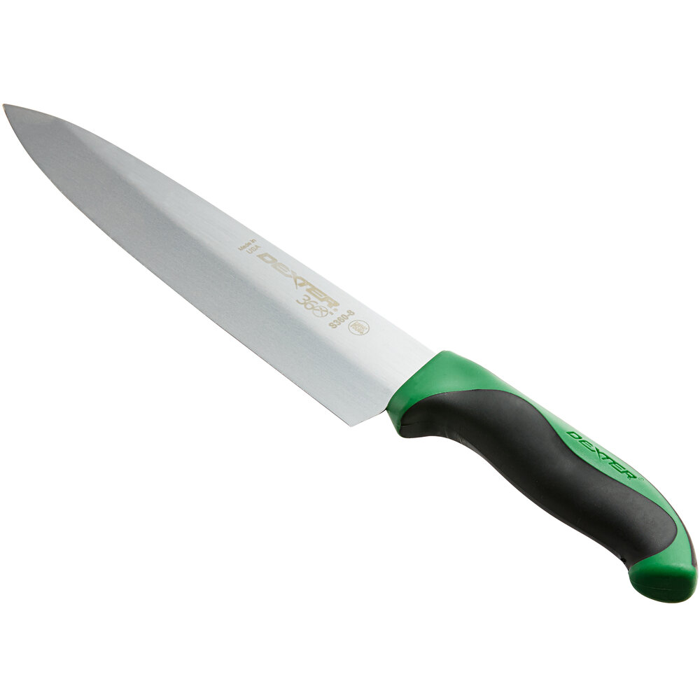 Dexter DuoGlide 8-Inch Chef's Knife - High Carbon Steel Blade, Soft Grip Handle, Precision Edge For Professional & Home Cooking