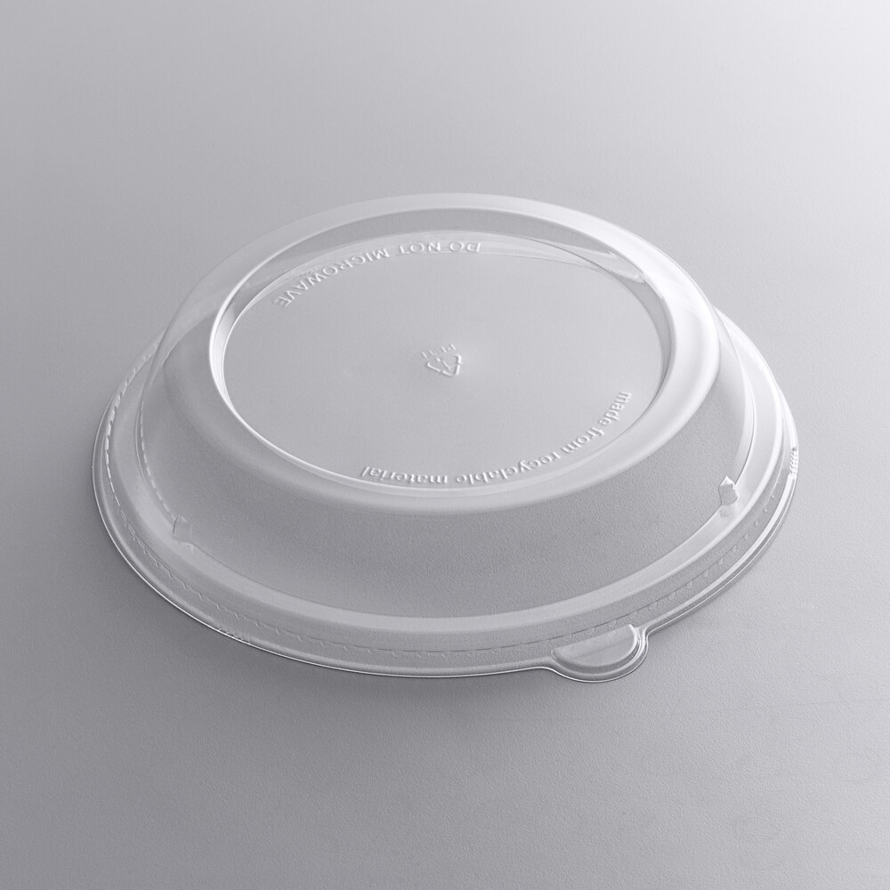 Genpak LW932 Clear Dome Lid for 16, 24, and 32 oz. Laminated Foam Bowls -  50/Pack