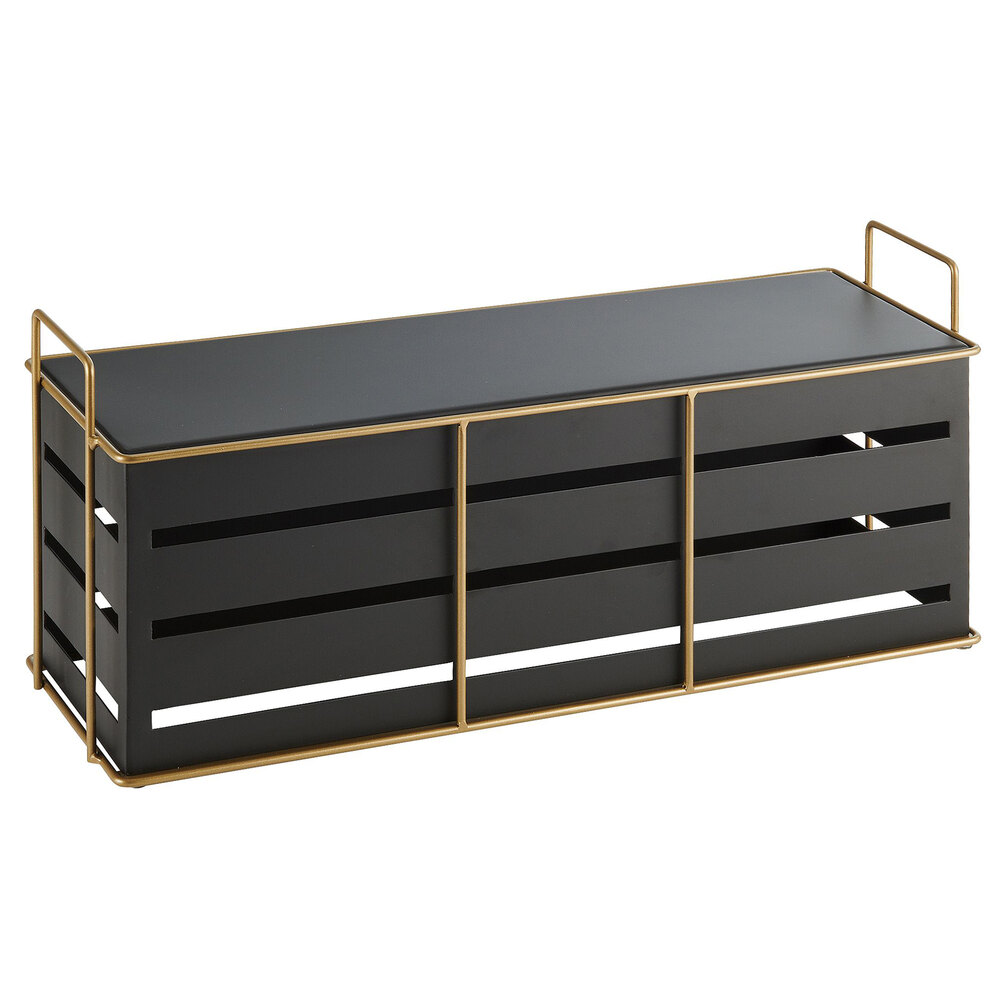 Cal-Mil 22087-9-90 Empire Rectangle Black Metal Riser - 20
