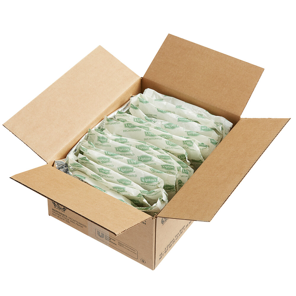 Lipton 3 Gallon Decaffeinated Black Iced Tea Filter Bags 16/Case