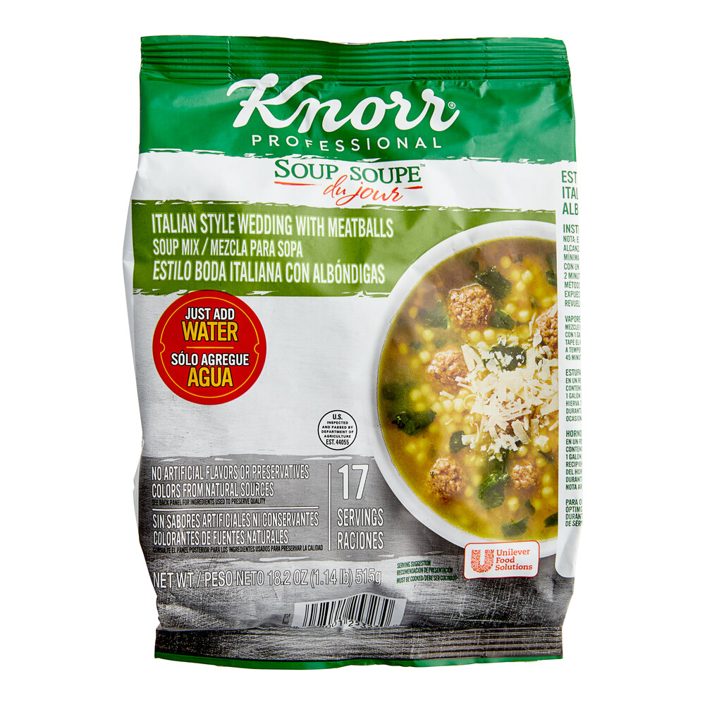 Knorr 18.2 oz. Soup du Jour Italian Style Wedding and Meatballs Soup