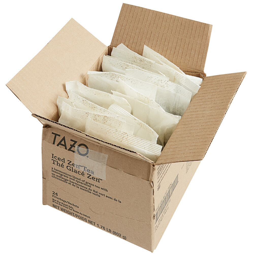 Tazo 1 Gallon Zen Green Iced Tea Filter Bags 24/Case