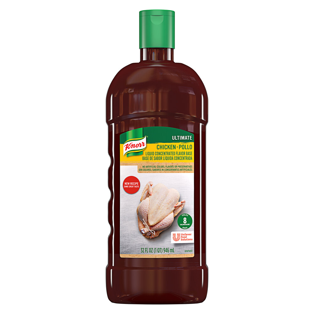 Knorr 32 oz. Ultimate Liquid Concentrated Chicken Base 4/Case