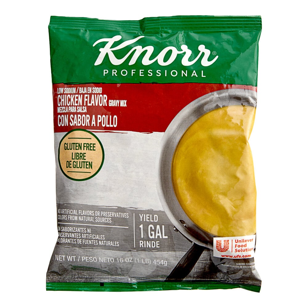Knorr 1 lb. Low Sodium Chicken Gravy Mix 6/Case