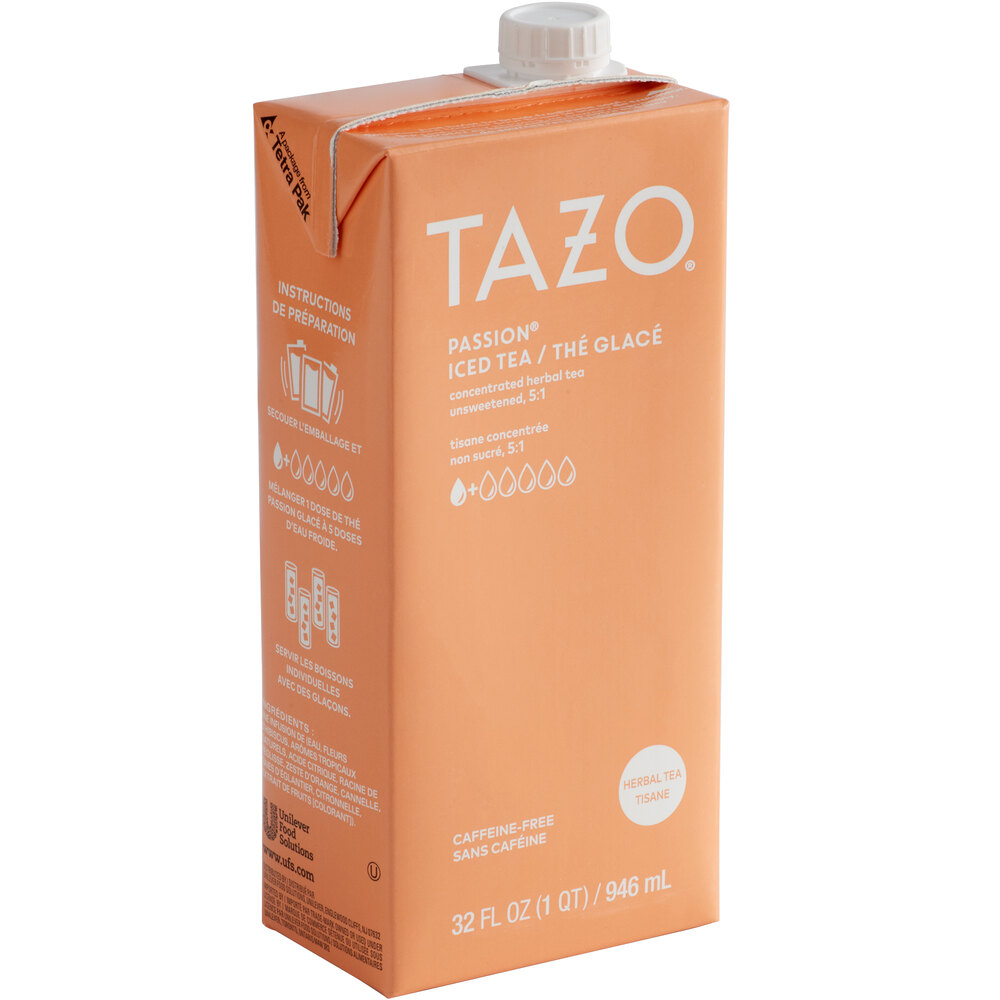 Tazo 32 fl. oz. Passion Iced Herbal Tea 51 Concentrate