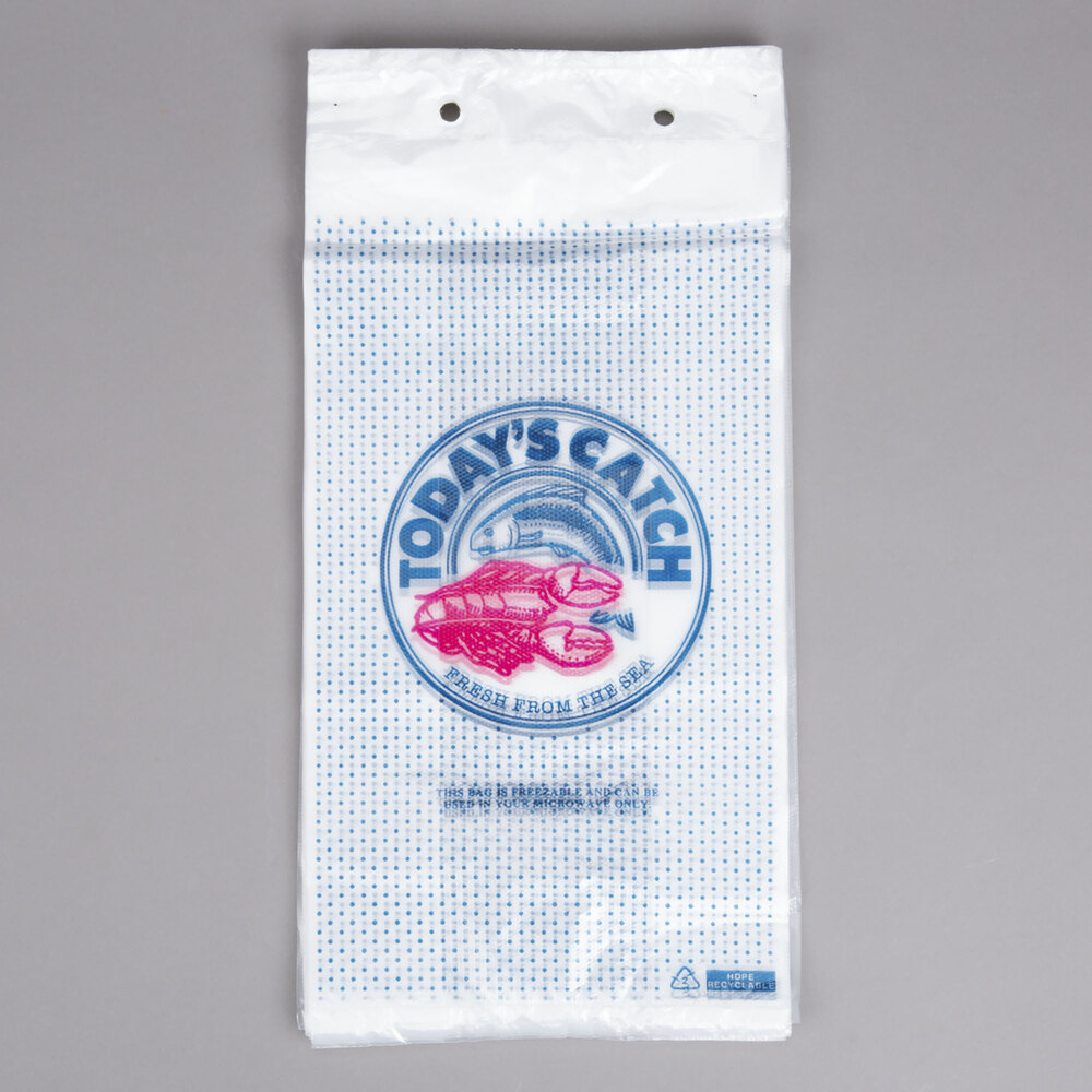 Seafood Bag 7" x 4" x 14" "Today's Catch" Design 1000/Case