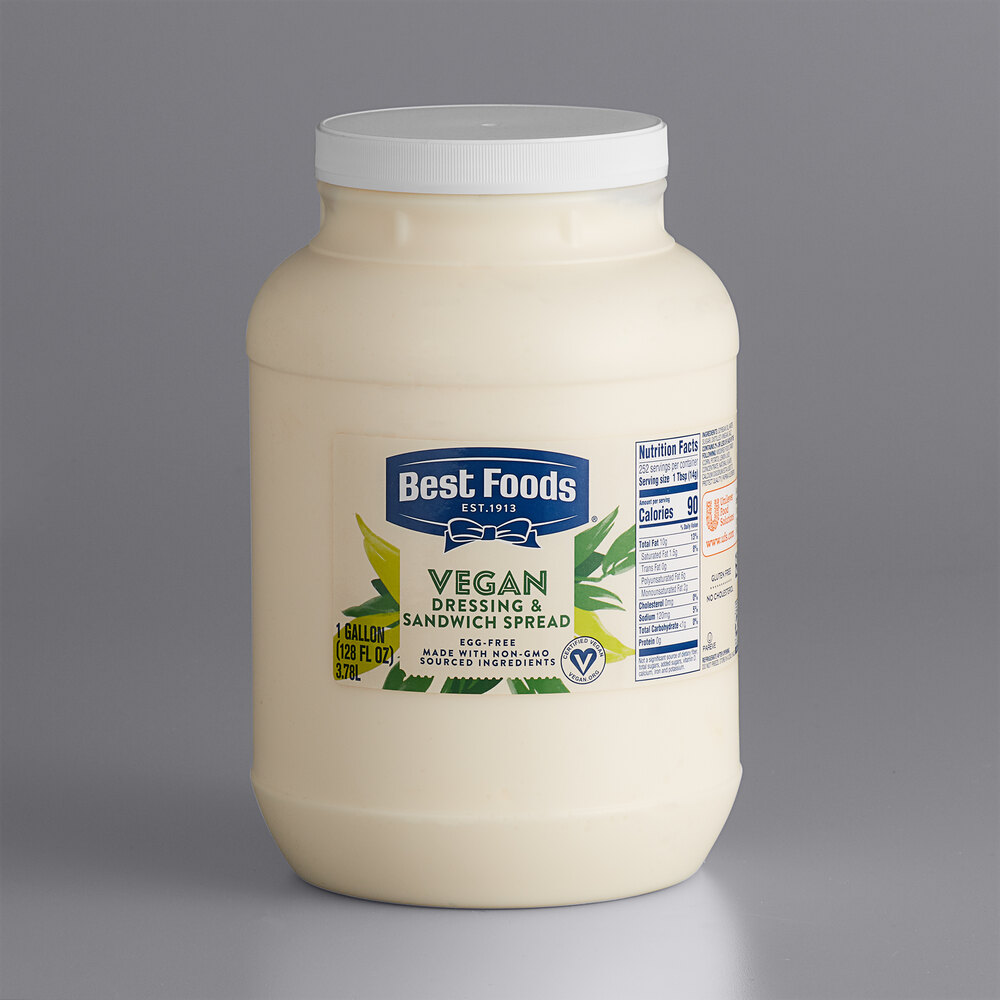 Best Foods Vegan Mayonnaise Spread 1 Gallon
