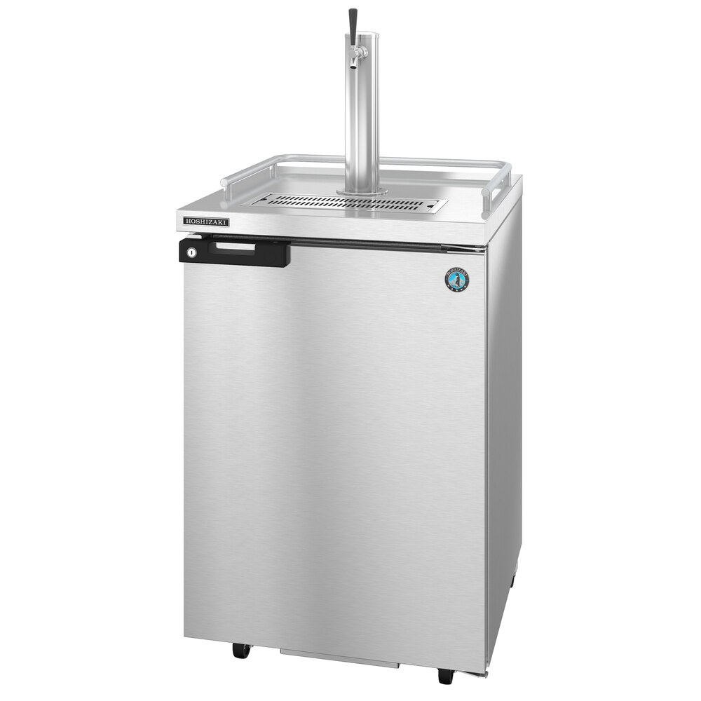 Hoshizaki DD24S Stainless Steel Single Tap Kegerator Beer Dispenser (1) 1/2 Keg Capacity