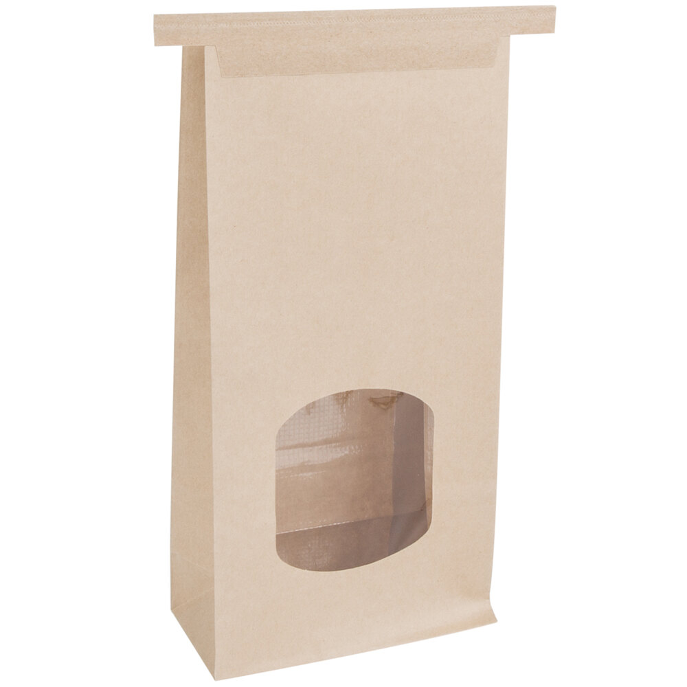 Bagcraft Papercon MG Paper Bread Bag White 5.25" L x 3.25" W x 18" D1000/Case 