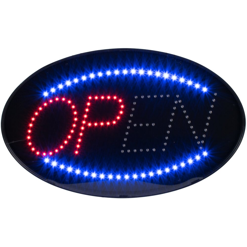 2 Mode Flashing OPEN 4 colours led new window Shop signs