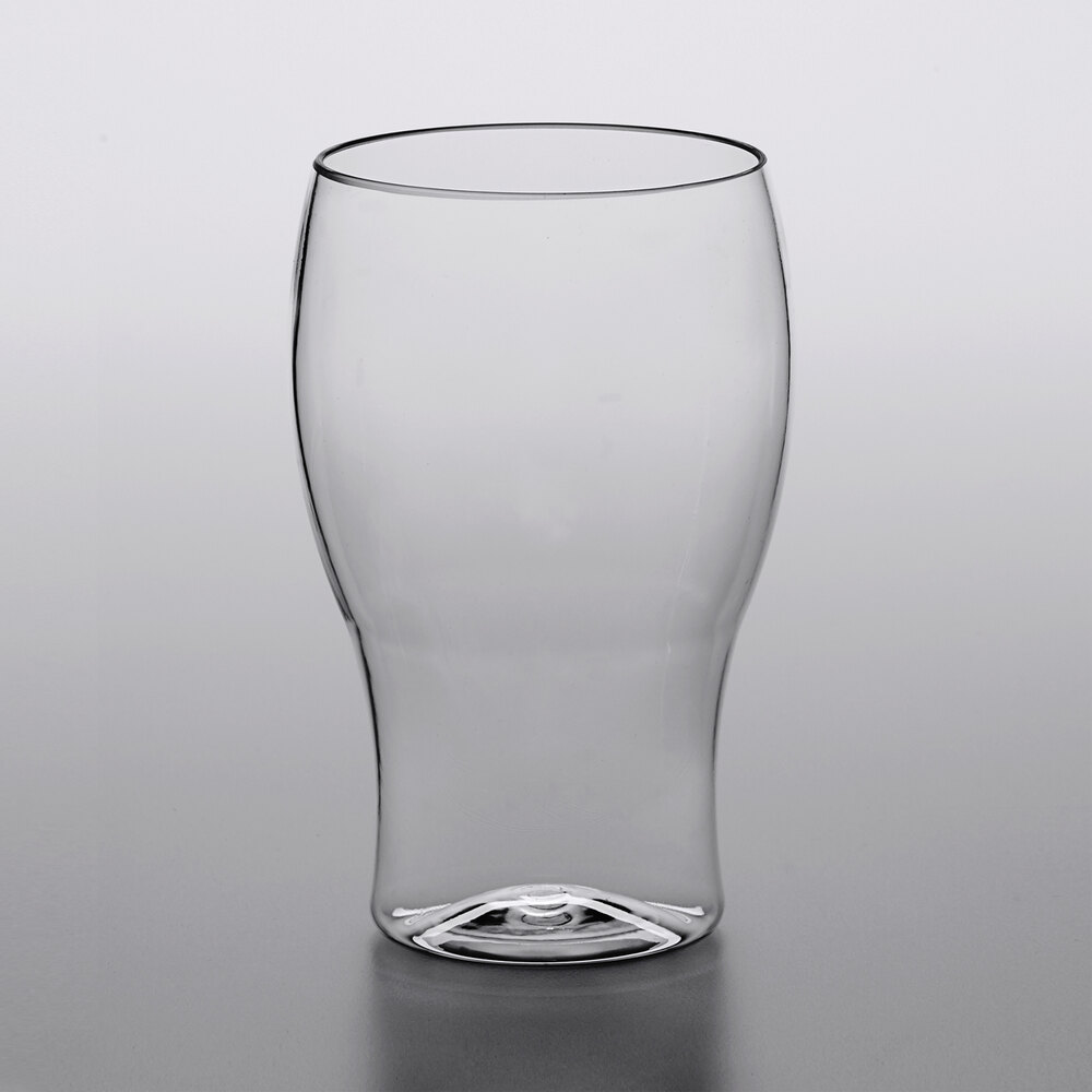 Visions 10 oz. Heavy Weight Clear Plastic Beer Glass 64/Case