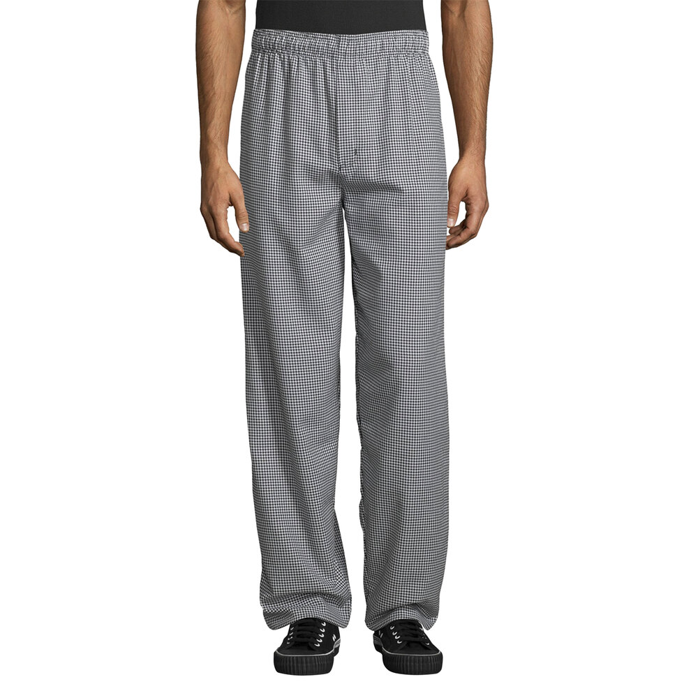 Threads 4001 Unisex Houndstooth Customizable Classic Chef Pants XS