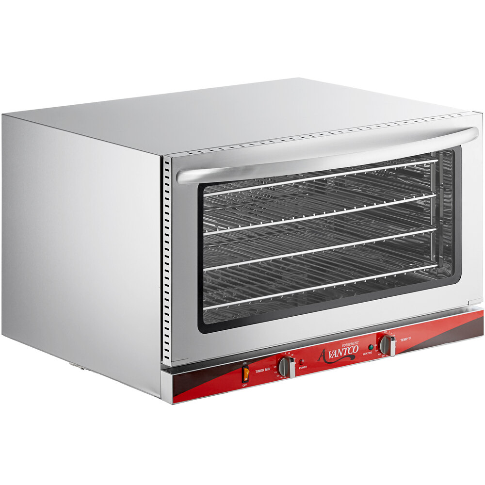 Avantco CO38 Full Size Countertop Convection Oven, 4.4 Cu. Ft. 208
