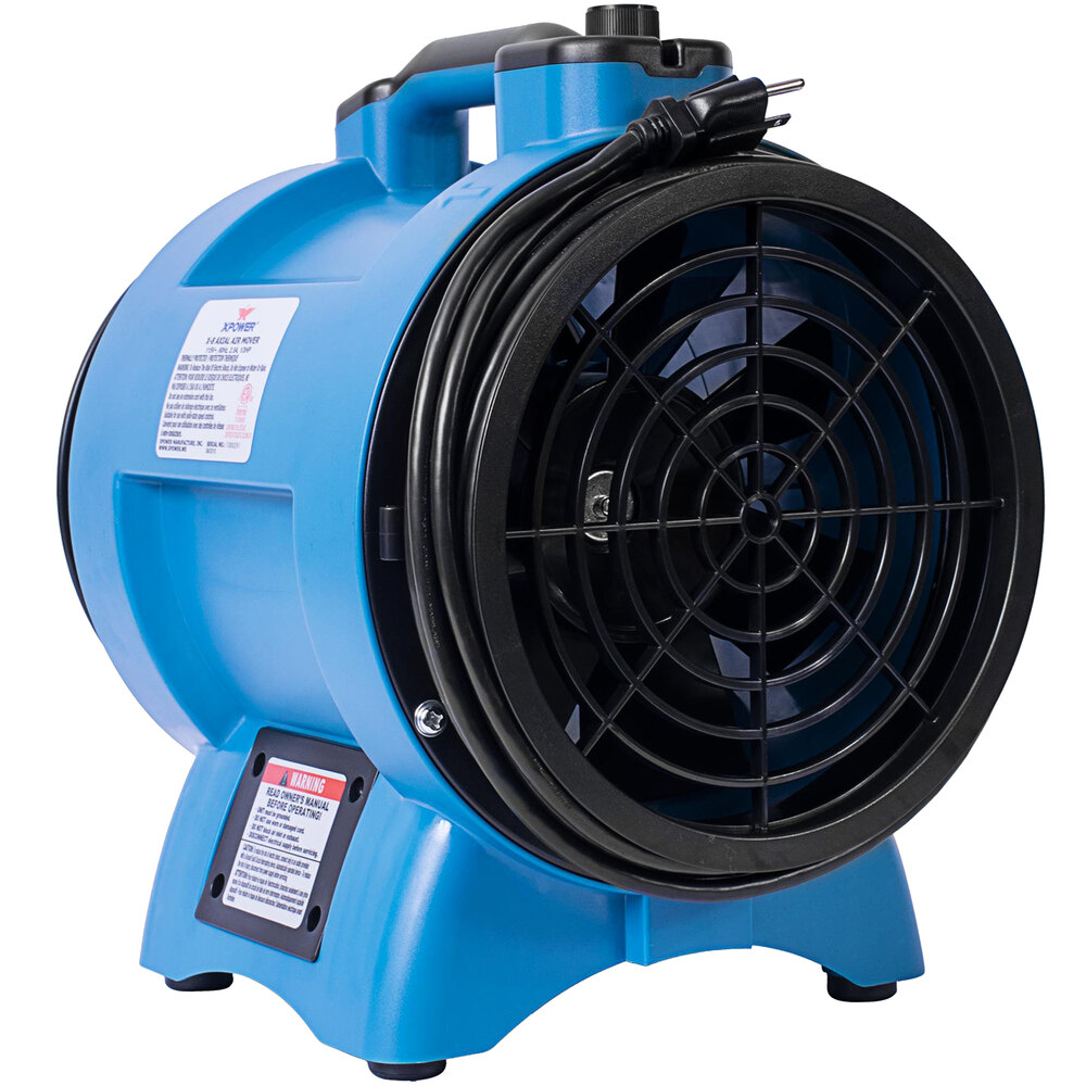 XPOWER X-8 8" Variable Speed Industrial Confined Space Ventilator Fan