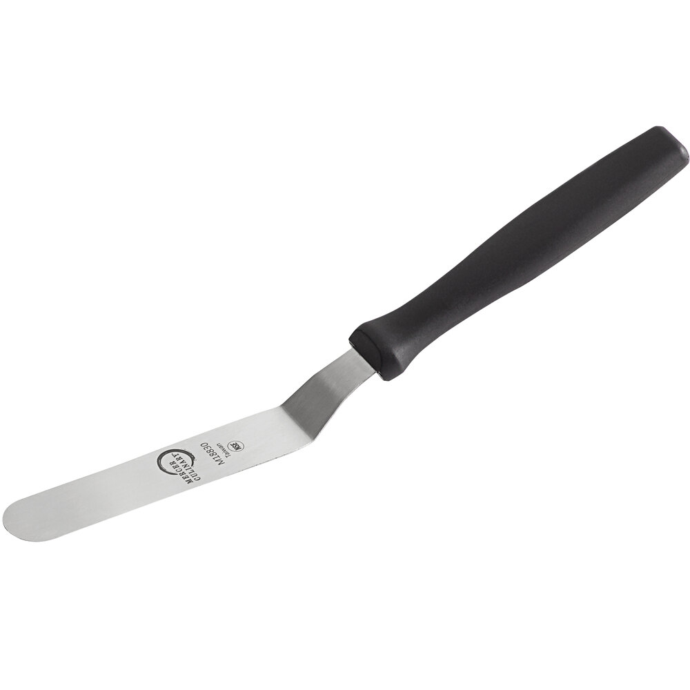 Mercer Culinary M18830P 4 1/4" Blade Offset Baking / Icing Spatula with