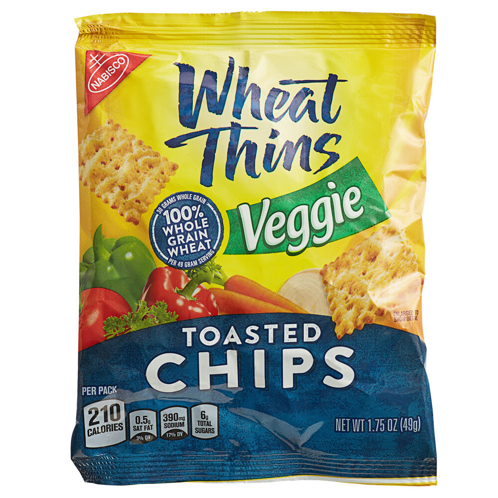 Nabisco Wheat Thins Veggie Toasted Chip Snack Pack (60/Case)