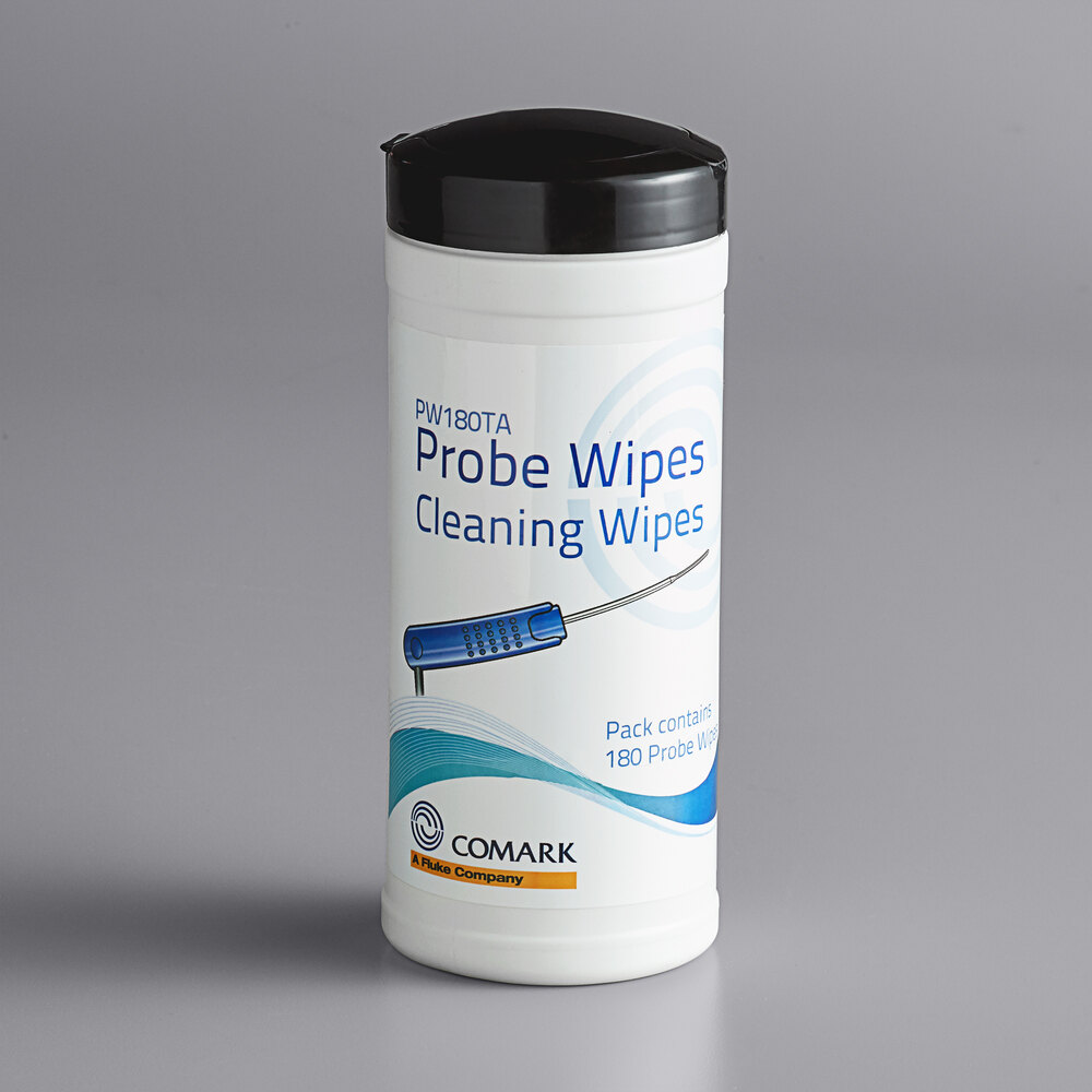 Comark PW180TA AntiBacterial Thermometer Probe Wipes 180/Pack