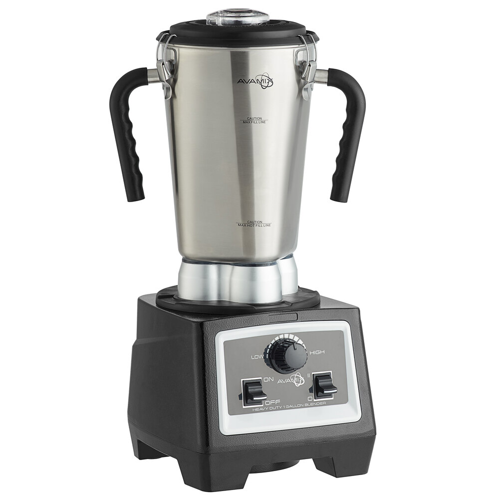 area Treble pension AvaMix 3 3/4 hp 1 Gallon Stainless Steel Heavy Duty Commercial Food Blender  with Variable Speed Controls - 120V