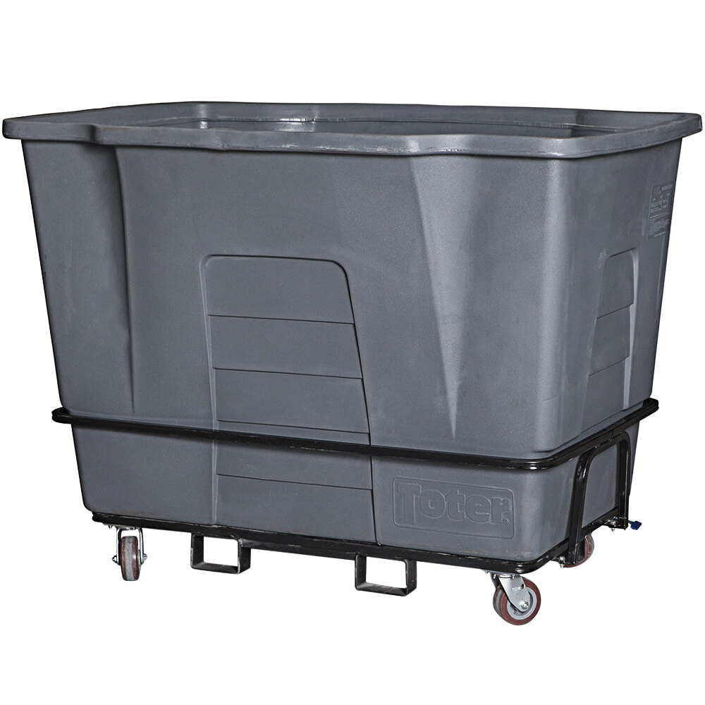 Toter AM12054720 2 Cubic Yard Industrial Gray Universal Mobile Waste