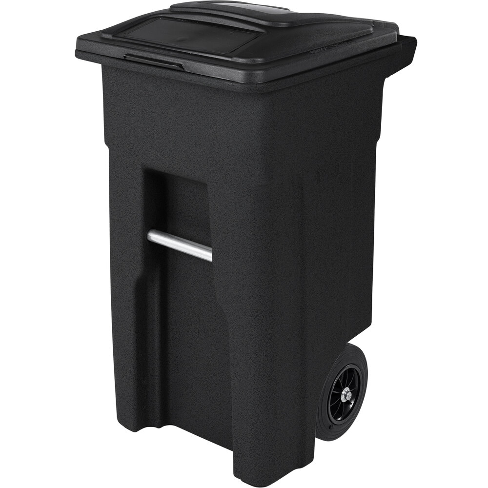 Toter ANA3210767 32 Gallon Blackstone Rotational Molded Wheeled