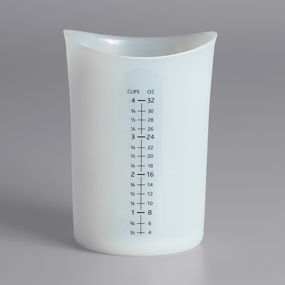 Isi Measure iSi B26500 Flex-it 1 Quart Translucent Silicone Measuring Cup