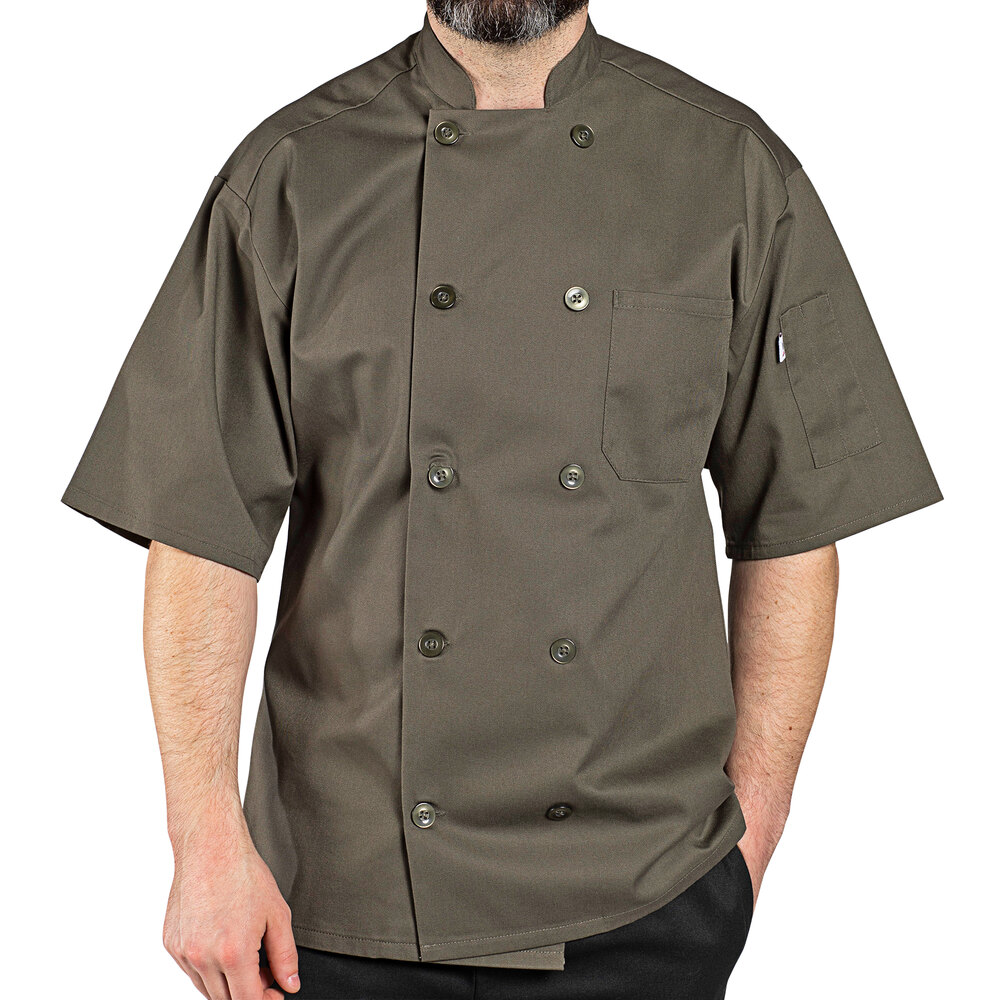 Dickies Chef Mens Short Sleeve Button Coat 