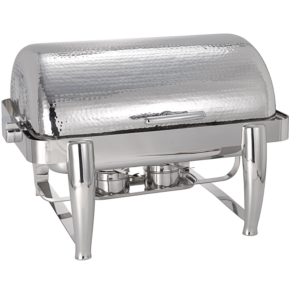 Oneida J0850001 Staccato 8 Qt. Oblong Bright Hammered Stainless Steel