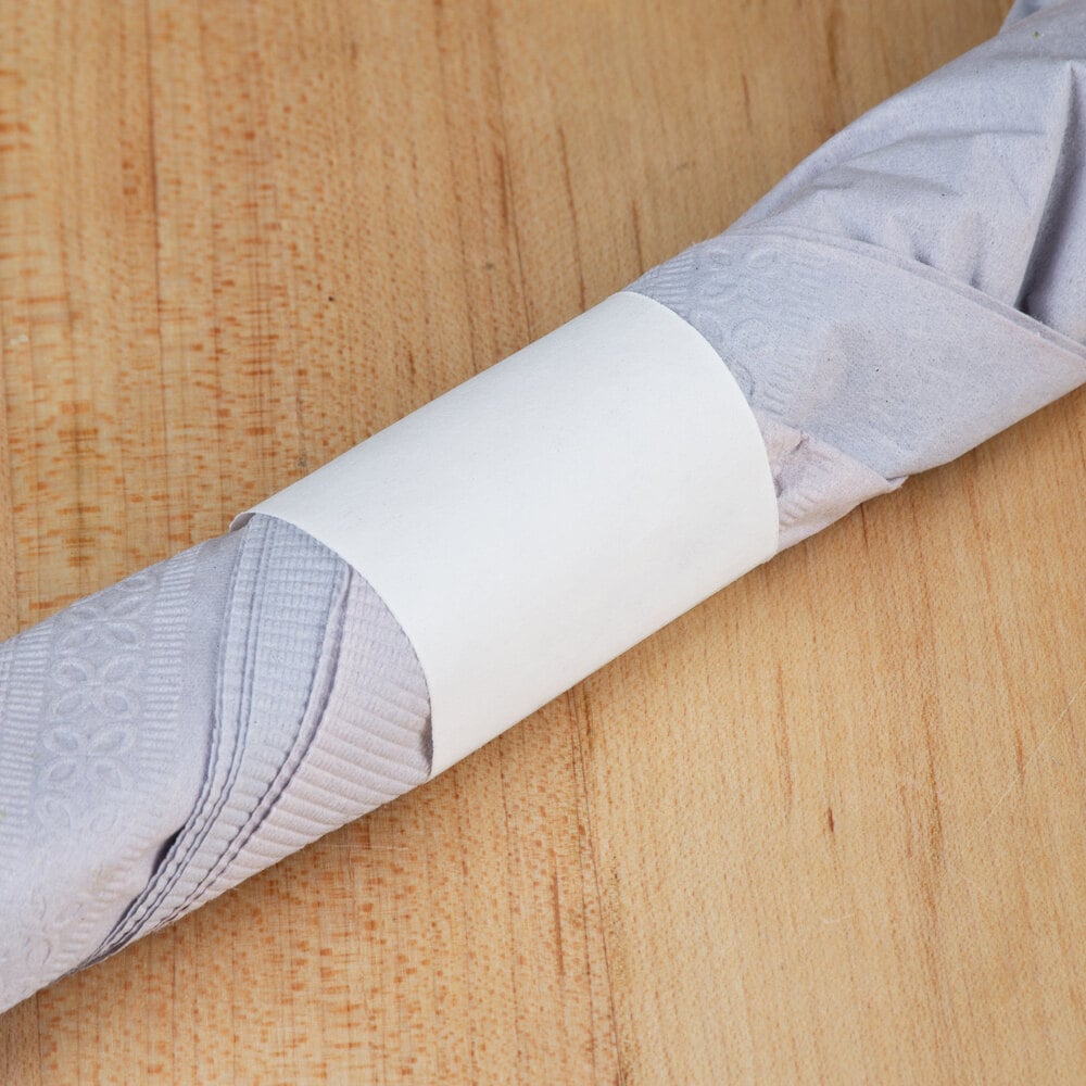 Napkin Straps White Napkin Bands By Cohesion Paper 