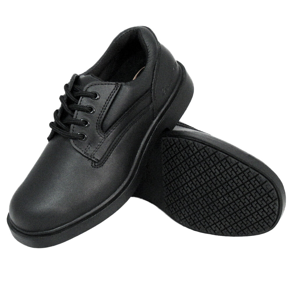 Genuine Grip 710 Women's Size 10 Wide Width Black Oxford Steel Toe Non ...