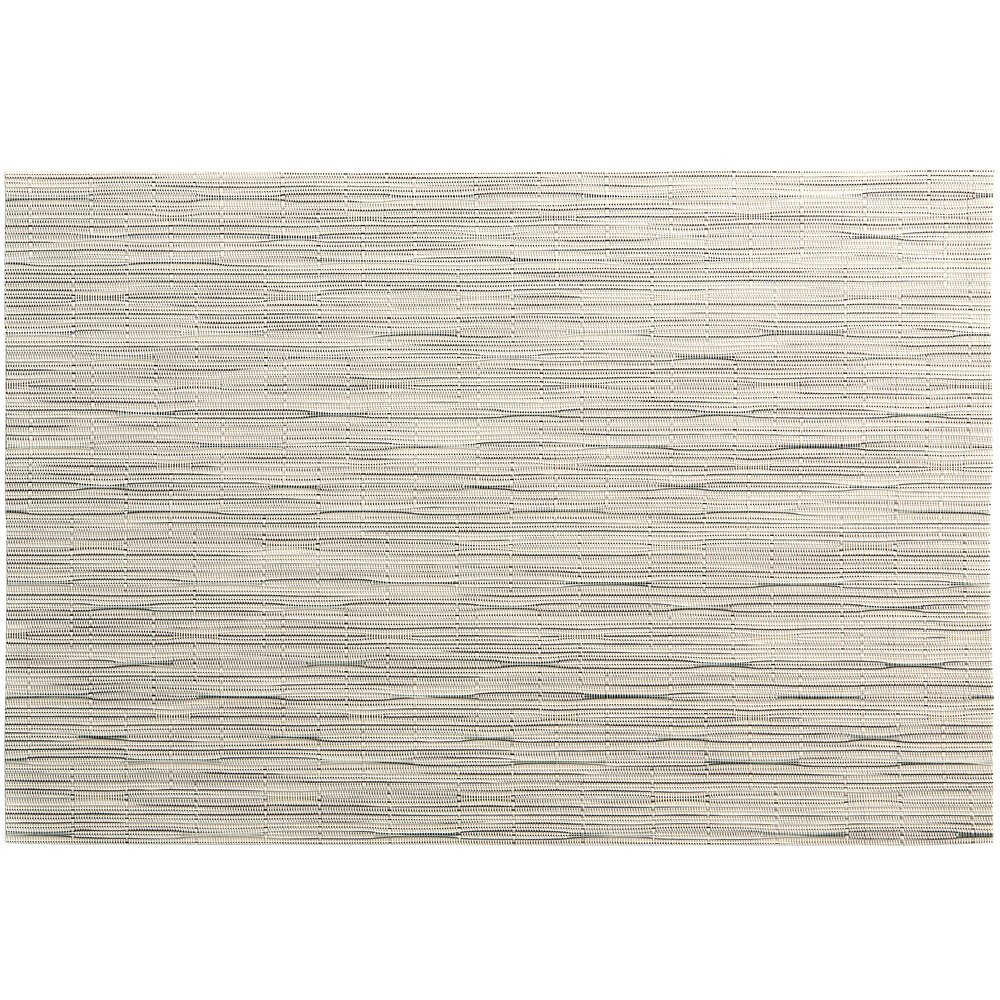 RITZ® 64911 19" x 13" Oatmeal Grass Cloth PVC Coated Placemat 12/Pack