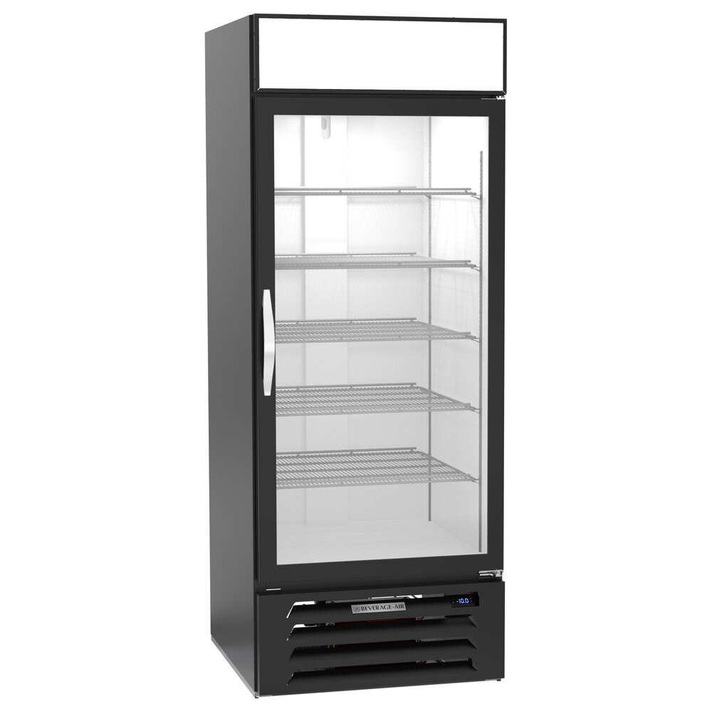 BeverageAir MMR27HC1BWINE MarketMax 30" Black Glass Door Wine Refrigerator